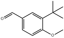 4-甲氧基-3-叔丁基苯甲醛,107430-92-2,结构式