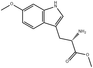 (S)-Methyl 2-aMino-3-(6-Methoxy-1H-indol-3-yl)propanoate 化学構造式