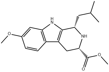 (1S,3S)-Methyl 1-isobutyl-7-Methoxy-2,3,4,9-tetrahydro-1H-pyrido[3,4-b]indole-3-carboxylate Structure