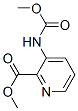 2-Pyridinecarboxylicacid,3-[(methoxycarbonyl)amino]-,methylester(9CI) 结构式