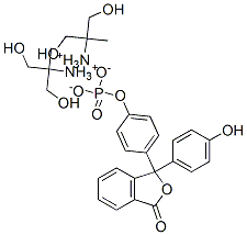 Phenolphthalein monophosphate bis-(2-amino-2-methyl-1,3-propanediol) salt 结构式