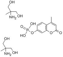 4-METHYLUMBELLIFERYL PHOSPHATE, BIS(2-AMINO-2-METHYL-1,3-PROPANEDIOL) SALT 化学構造式
