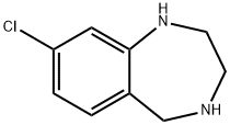8-クロロ-2,3,4,5-テトラヒドロ-1H-ベンゾ[E][1,4]ジアゼピン 化学構造式