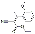 2-Butenoic acid, 2-cyano-3-(2-Methoxyphenyl)-, ethyl ester 化学構造式