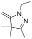 1H-Pyrazole,  1-ethyl-4,5-dihydro-3,4,4-trimethyl-5-methylene- Structure