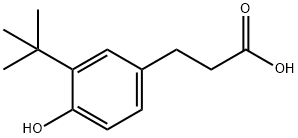 3-叔丁基-4-羟基苯丙酸 结构式