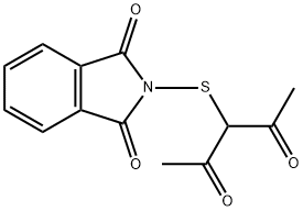 2-(2,4-dioxopentan-3-ylthio)isoindoline-1,3-dione 结构式