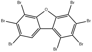 1,2,3,4,6,7,8-HEPTABROMODIBENZOFURAN 结构式