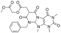 Pyrimido[2,1-f]purine-7,7(6H)-diacetic  acid,  1,2,3,4,8,9-hexahydro-1,3-dimethyl-2,4,6,8-tetraoxo-9-(phenylmethyl)-,  dimethyl  ester  (9CI) 结构式