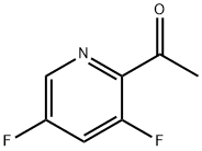 1-(3,5-二氟吡啶-2-基)乙酮,1075756-90-9,结构式