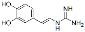 1-[2-(3,4-Dihydroxyphenyl)ethenyl]guanidine 结构式