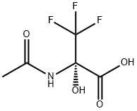 Alanine,  N-acetyl-3,3,3-trifluoro-2-hydroxy- Struktur