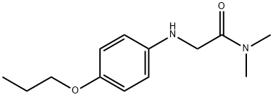 N,N-dimethyl-2-[(4-propoxyphenyl)amino]acetamide 结构式