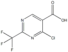 4-chloro-2-(trifluoroMethyl)pyriMidine-5-carboxylicacid Struktur