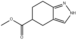 methyl 4,5,6,7-tetrahydro-1H-indazole-5-carboxylate Struktur