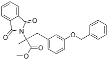 2-Methyl-2-phthalimidyl-3-(3benzoxyphenyl)propionic Acid Methyl Ester Struktur