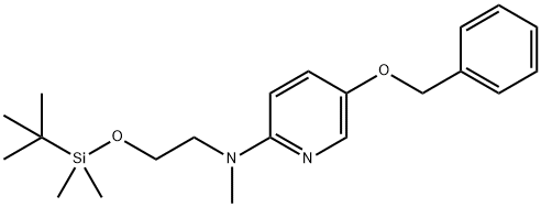 3-Benzyloxy{6-[2-(tert-Butyldimethylsilyloxy)ethyl]methylamino}pyridine Structure