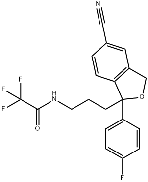 N-TRIFLUOROACETODIDEMETHYLCITALOPRAM 结构式