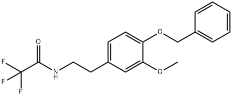 N-Trifluoroacetyl-4-benzyloxy-3-methoxyphenethylamine Struktur