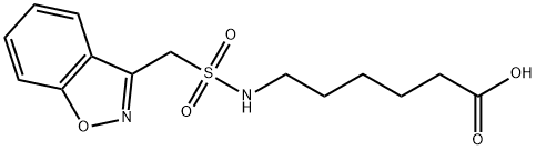 Zonisamide-N-(6-hexanoic Acid) Struktur