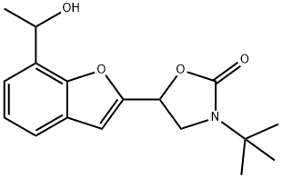 3-tert-Butyl-5-[7-(hydroxyethyl)-2-benzofuranyl]-2-oxazolidinone(Mixture of Diastereomers) 结构式