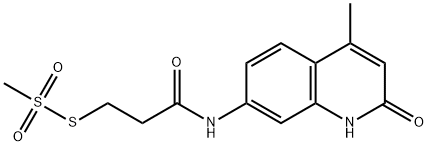 Carbostyril 124 N-Carboxyethyl Methanethiosulfonate 化学構造式