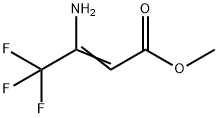3-氨基-4,4,4-三氟丁烯酸乙酯 结构式