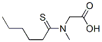 Glycine,  N-methyl-N-(1-thioxohexyl)- Structure