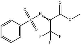 METHYL 2-[BENZENESULFONYLIMINO]-3,3,3-TRIFLUOROPROPIONATE 结构式