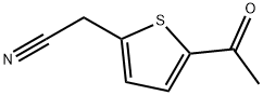 2-Thiopheneacetonitrile, 5-acetyl- (9CI) Structure