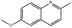 6-メトキシ-2-メチルキノリン 化学構造式