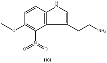 2-(5-methoxy-4-nitro-1H-indol-3-yl)ethanamine Struktur