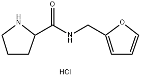 N-(2-Furylmethyl)-2-pyrrolidinecarboxamidehydrochloride Struktur