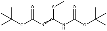 N,N'-ビス(tert-ブトキシカルボニル)-S-メチルイソチオ尿素 化学構造式