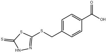 4-(5-MERCAPTO-1,3,4-THIADIAZOL-2-YLTHIOMETHYL)-BENZOICACID Structure