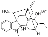 (17R,21-alpha)-17,21-Dihydroxy-4-(2-propenyl)ajmalanium bromide 结构式