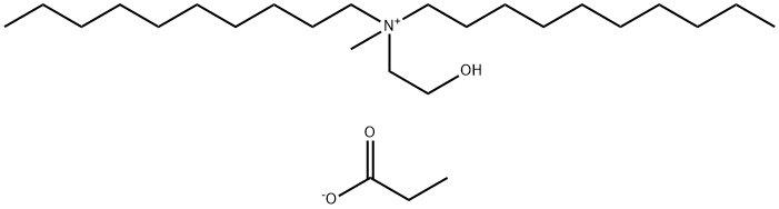 1-Decanaminium, N-decyl-N-(2-hydroxyethyl)-N-methyl-, propanoate (salt) Struktur