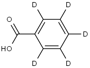 BENZOIC ACID-D5 Struktur
