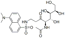 2-dansylaminoethyl-N-acetylgalactosamine 结构式