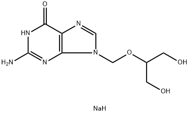 Ganciclovir sodium Structure