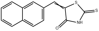(5E)-5-(2-萘亚甲基)-2-硫代-4-四氢噻唑酮 结构式