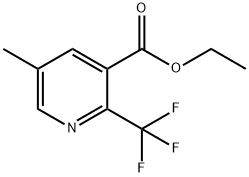 5-Methyl-2-trifluoroMethyl-nicotinic acid ethyl ester 化学構造式