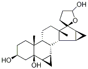 (2'S,3S,5R,6R,7R,8R,9S,10R,13S,14S,15S,16S)-Octadecahydro-10,13-diMethyl- spiro[17H-dicyclopropa[6,7:15,16]cyclopenta[a]phenanthrene-17,2'(3'H)-
furan]-3,5,5'(2H)-triol 化学構造式