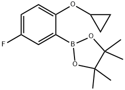 2-(2-cyclopropoxy-5-fluorophenyl)-4,4,5,5-tetraMethyl-1,3,2-dioxaborolane Structure