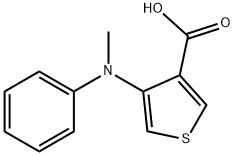 4-(methyl-phenyl-amino)thiophene-3-carboxylic acid|