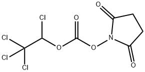 N-(1,2,2,2-四氯乙氧羰氧基)琥珀酰亚胺 结构式