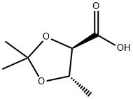 1,3-Dioxolane-4-carboxylicacid,2,2,5-trimethyl-,(4R-trans)-(9CI) Structure