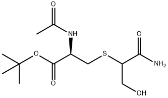 N-Acetyl-S-[2-aMino-1-(hydroxyMethyl)-2-oxoethyl]-L-cysteine-1,1-diMethylethyl Ester Struktur