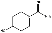 4-(HYDROXY)PIPERIDINE-1-CARBOXAMIDINE 化学構造式