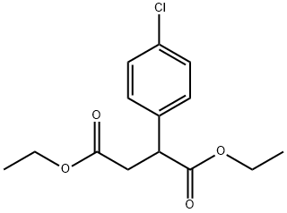 Butanedioic acid, (4-chlorophenyl)-, diethyl ester Structure